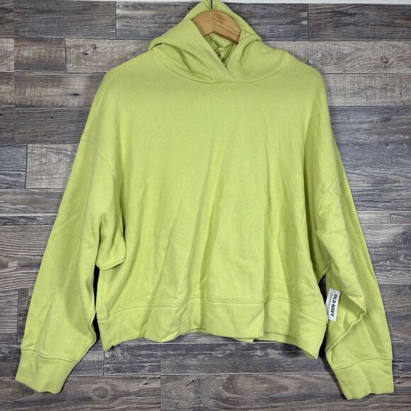 Old Navy Women's Size XXL Long Sleeve Hoodie Pullover Solid Botanical Green NWT - Picture 1 of 6
